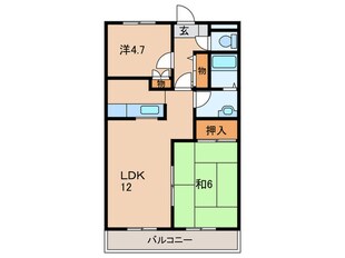 ＣＯＮＦＯＲＣＥ　東中島の物件間取画像